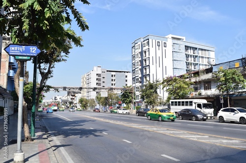 Photography Phetchaburi Road (Downtown of Bangkok, Thailand)