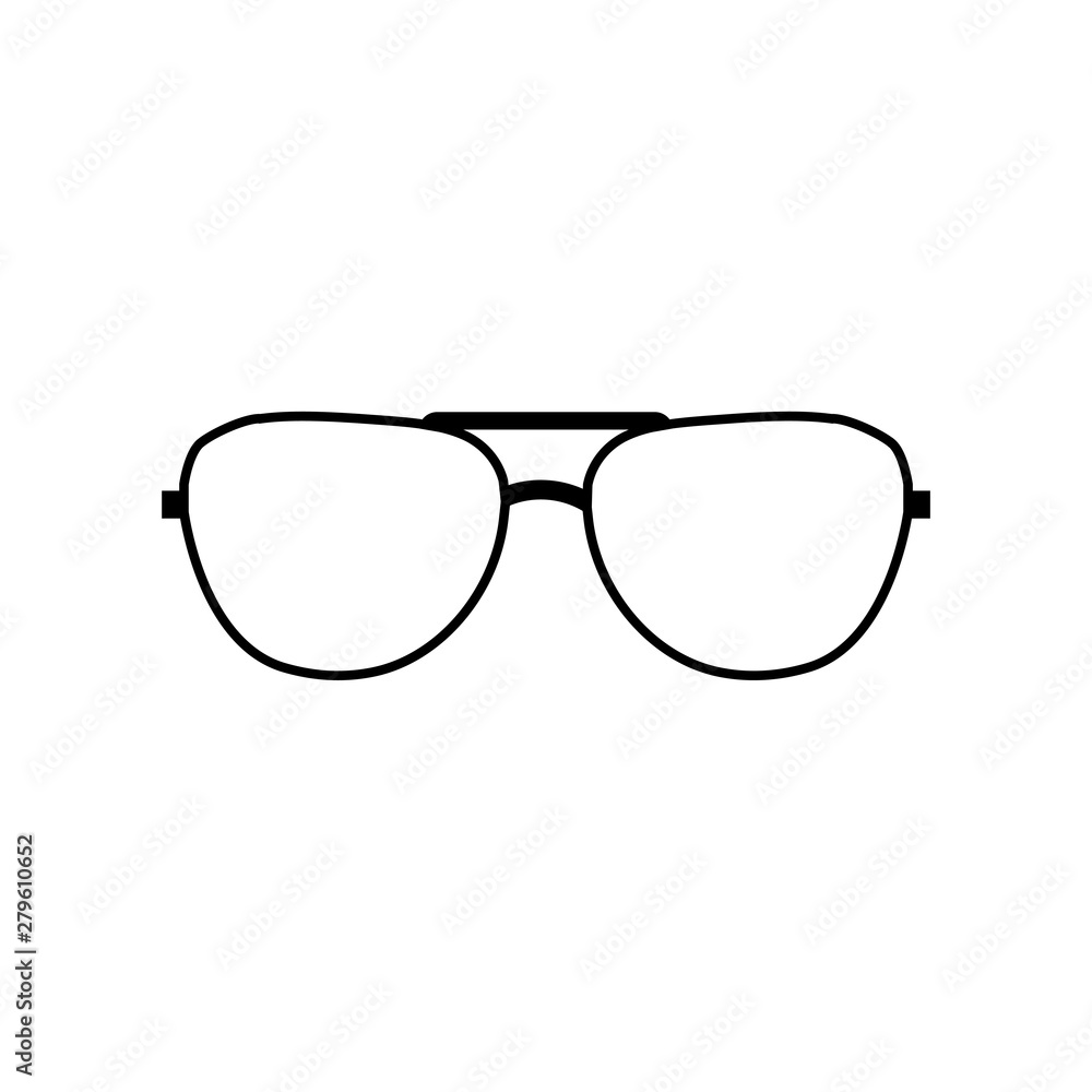Glasses vector. Accessory art black collection cool flat design. Vector illustration . Glasses vector. Accessory art black collection cool flat design. Vector illustration .