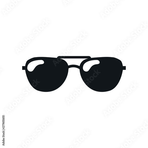Aviator sunglasses icon. Pilot glasses button. Graphic design element. Flat sunglasses signs and symbol for websites, web design, mobile app on white background