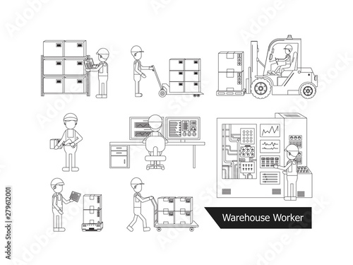 Warehouse worker or delivery man