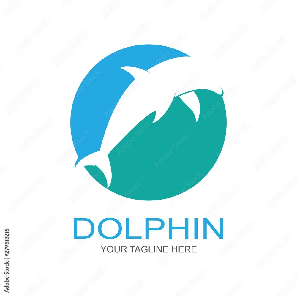 Dolphin logo icon vector template Dolphin logo icon vector template