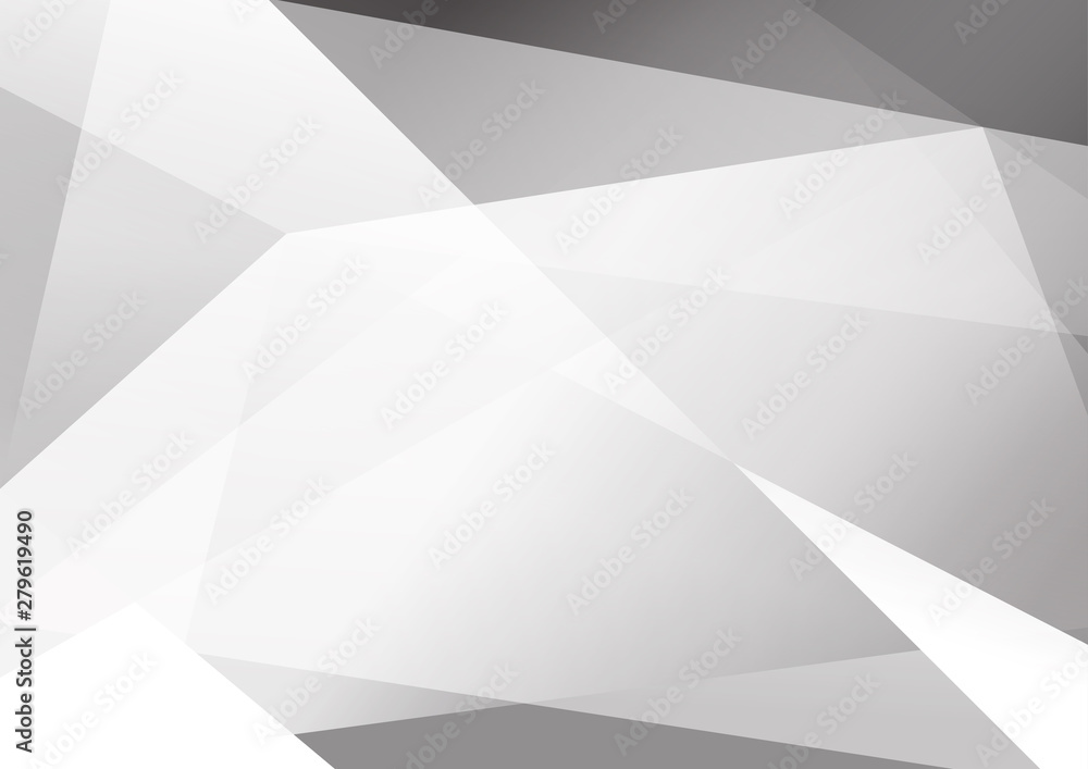 Obraz premium White and grey background. Corporate technology modern design. Pattern style geometric. Abstract modern background used about technology or product presentation backdrop. Vector. Illustration.