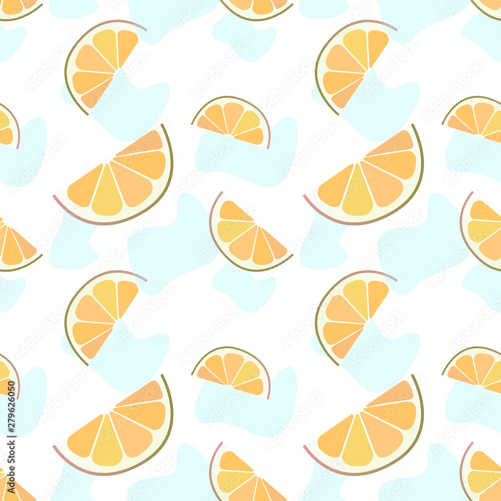 seamless pattern with oranges 1