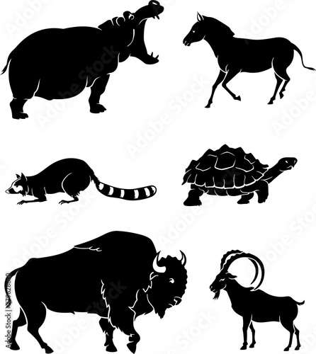 Wild Animals Silhouette