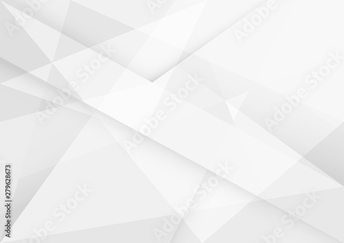 White and grey background. Corporate technology modern design. Pattern style geometric. Abstract modern background used about technology or product presentation backdrop. Vector. Illustration.