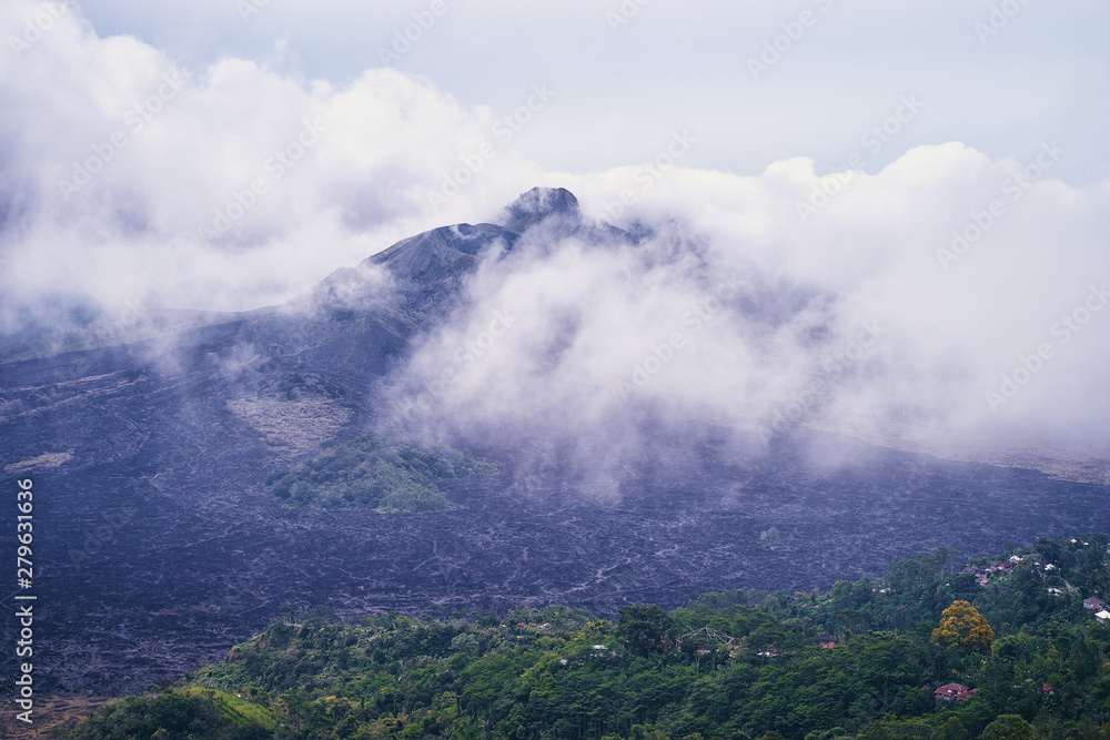 Beautiful landscape. Volcano view, Bali, Indonesia.