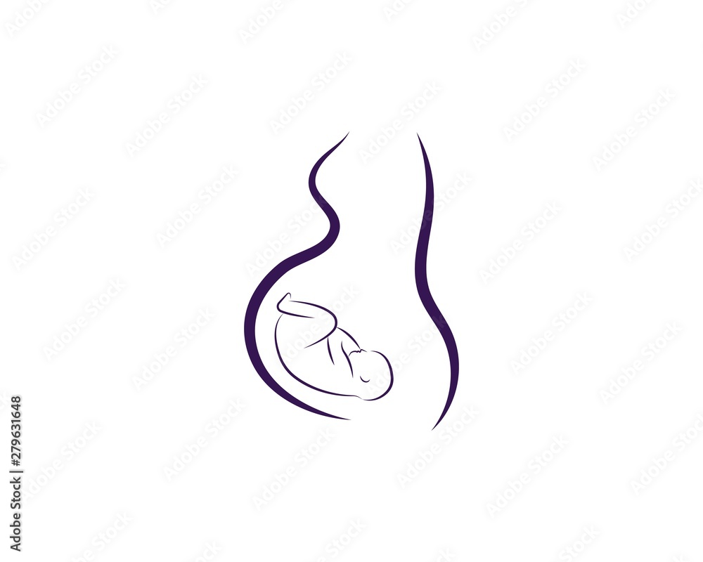 beauty pregnant women vector icon template beauty pregnant women vector icon template