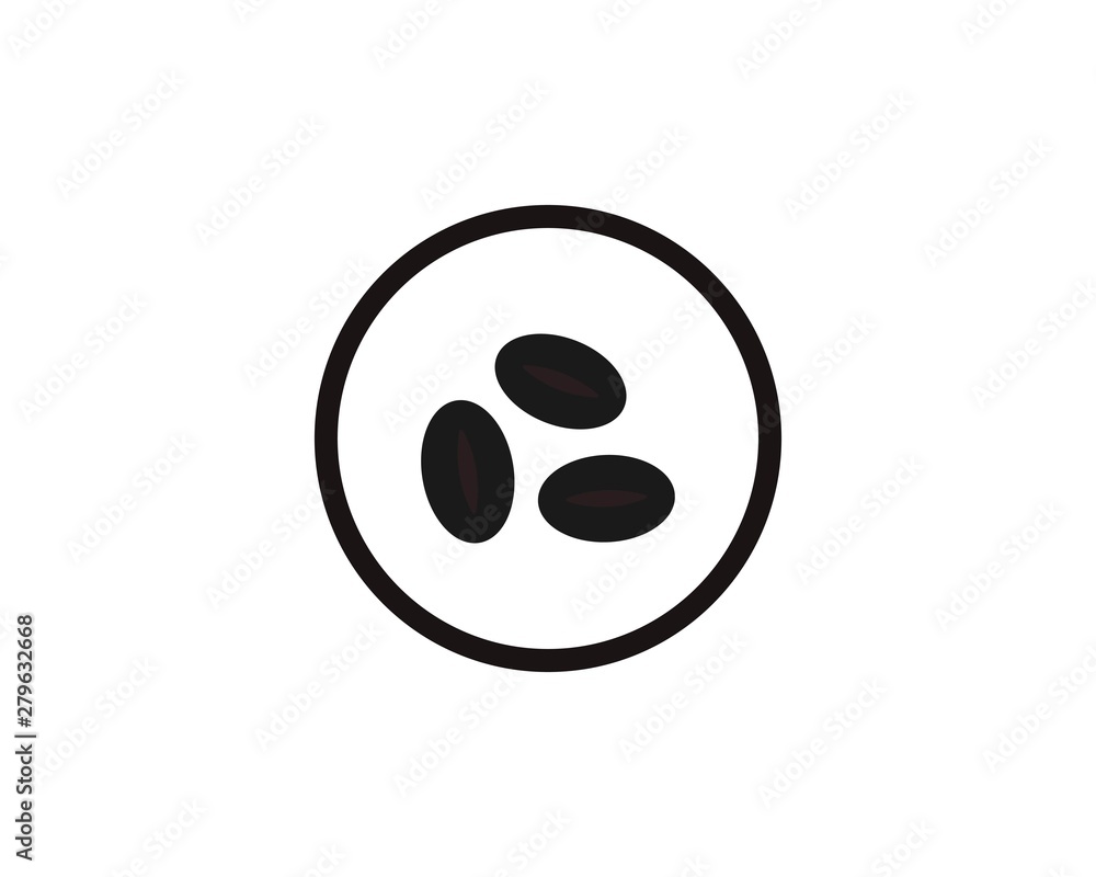 vector coffee beans template vector icon illustration design vector coffee beans template vector icon illustration design
