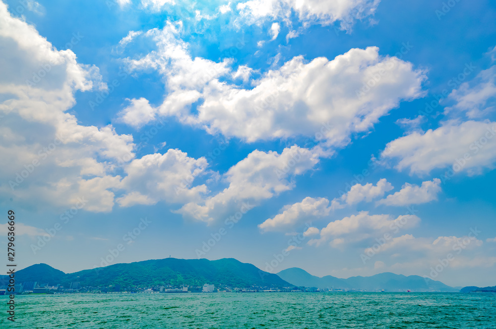 初夏の関門海峡の眺め