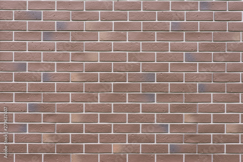 New brick wall closeup