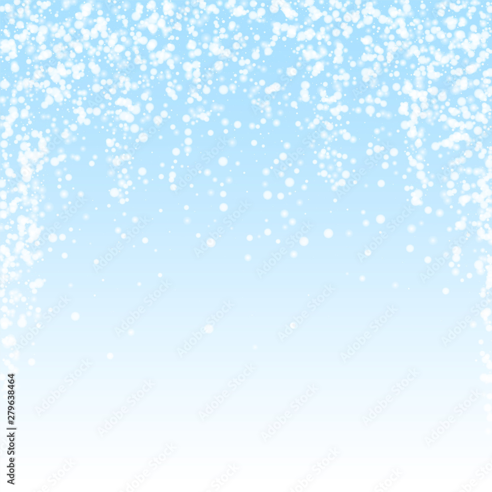 Amazing falling snow Christmas background. Subtle Amazing falling snow Christmas background. Subtle