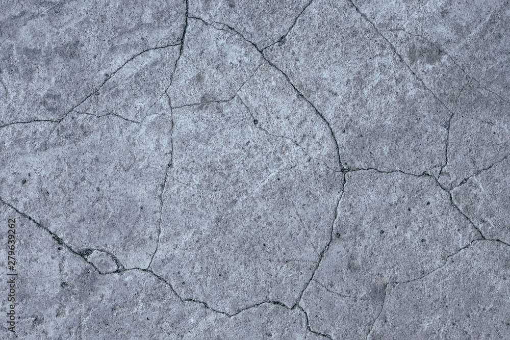 Obraz premium old gray concrete wall background crack texture