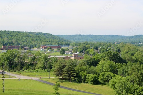 A beautiful view of the building in a small town.