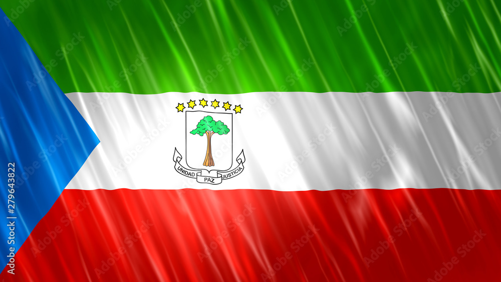 Naklejka premium Equatorial Guinea Flag