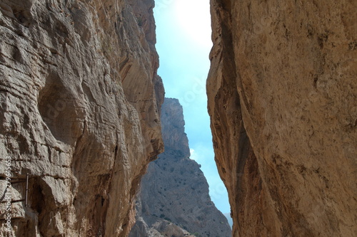 Gorge in El Chorro, Andalucia, Spain (El Caminito del Rey)