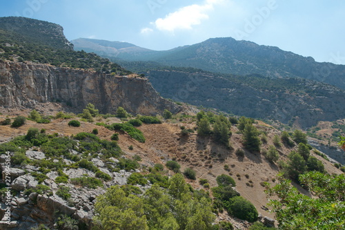 View from the trail El Caminito del Rey , Andalusia, Spain