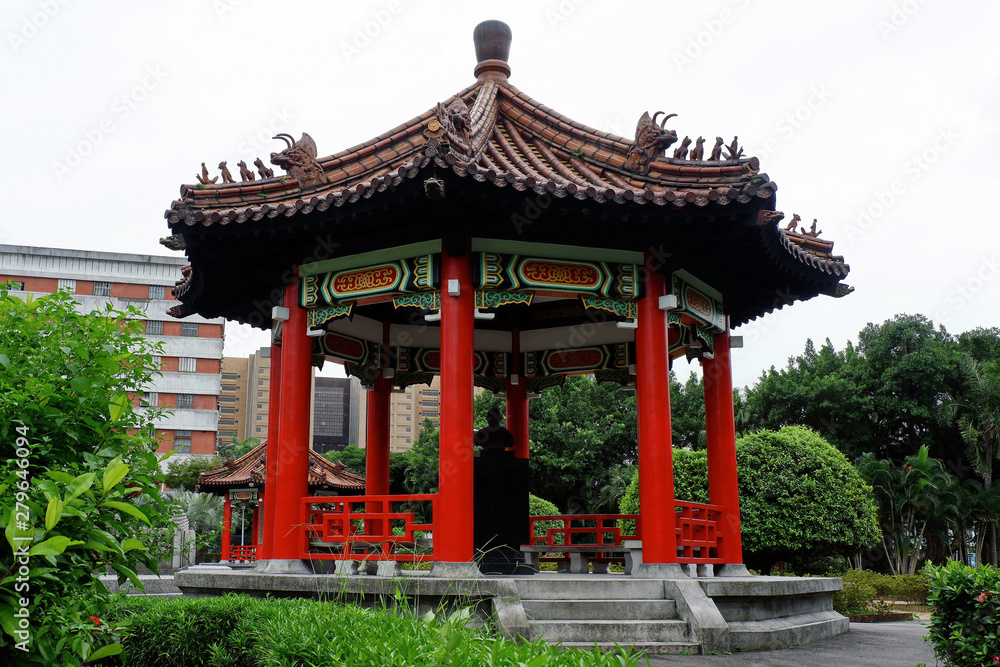 Traditional Chinese Pavilion in Taipei City Park Traditional Chinese Pavilion in Taipei City Park