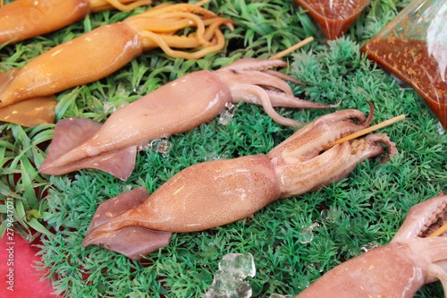 Grilled squid is delicious at street food