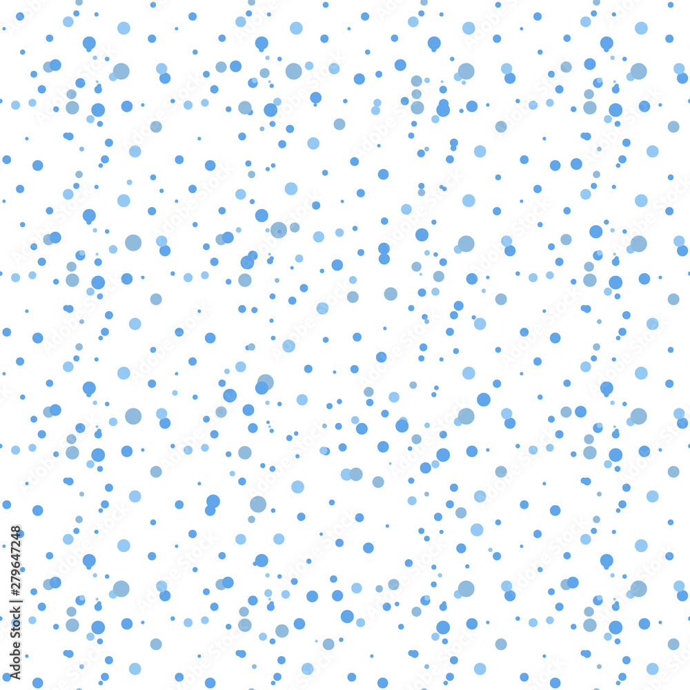 Light BLUE vector seamless template with circles. Illustration with set of shining colorful abstract circles. Pattern for design of fabric, wallpapers.