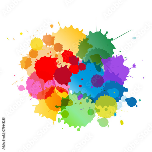 Taches colorées