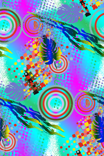 Seamless bright abstract pattern. Suitable for fabric  wrapping paper and the like