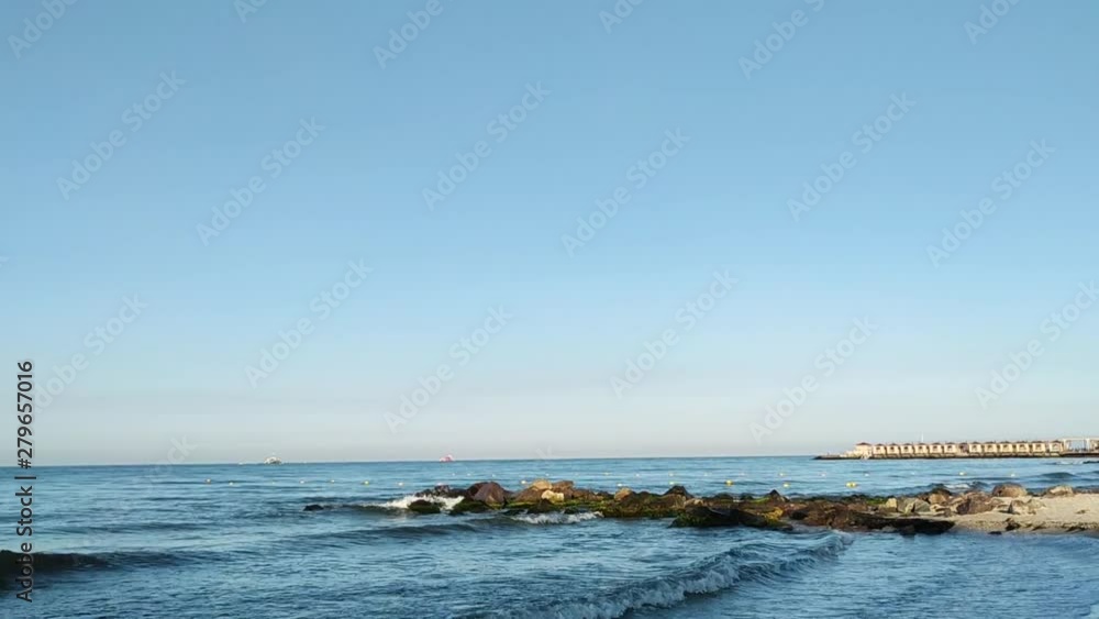 Stone Coast of the Black Sea, sea landscape Stone Coast of the Black Sea, sea landscape