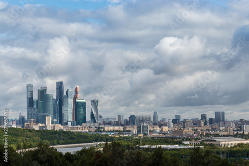 view of city Moscow International Business Center Moskva-City Москва-Сити