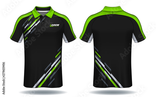 T-shirt polo design, Sport jersey template.	