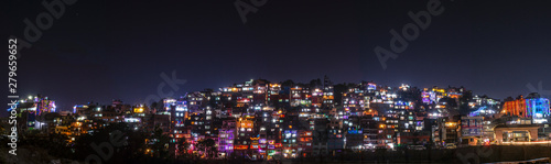 The kirtipur city at night.