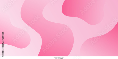 Abstract pastel pink color with curves concave shape for background. Illustration vector.