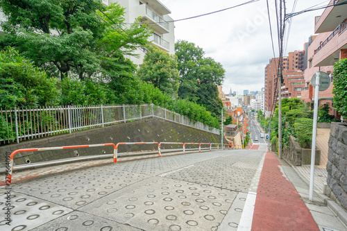 坂道 道 町並み　 