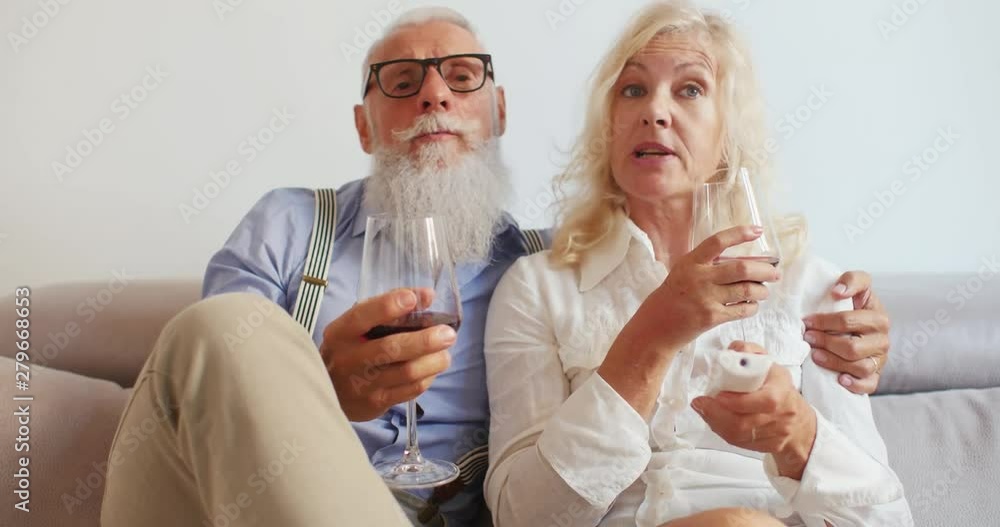 Senior couple on a weekend day at home. Glimpses of lifestyle moments for a modern old relationship Senior couple on a weekend day at home. Glimpses of lifestyle moments for a modern old relationship