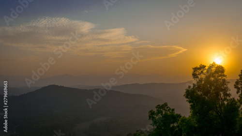 Wallpaper Mural sunset in the mountains Torontodigital.ca