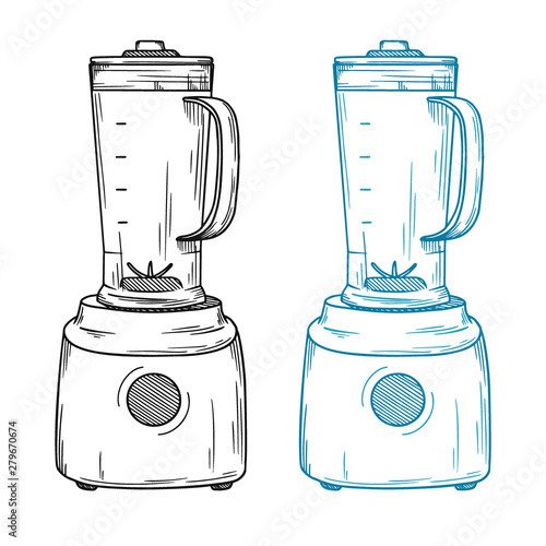 Blender on a white background. Vector illustration