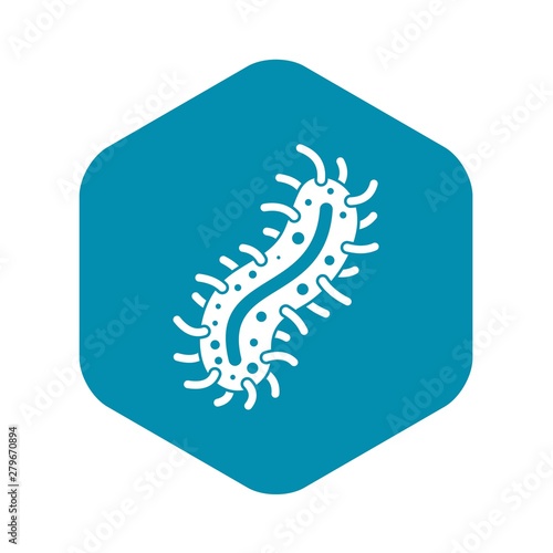 Cell of dangerous virus icon. Simple illustration of cell of dangerous virus vector icon for web