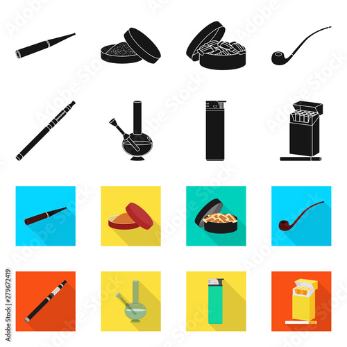 Isolated object of refuse and stop symbol. Collection of refuse and habit stock symbol for web.