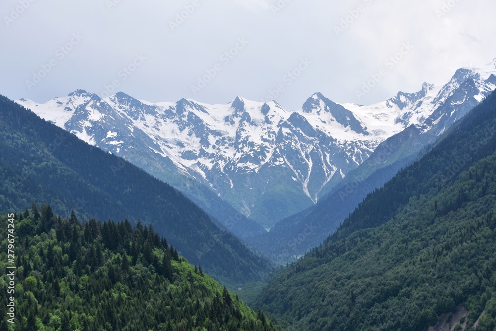 The magnificent Caucasus Mountains