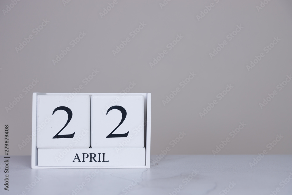 April Date Cube White Background April Date Cube White Background