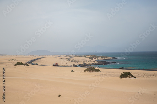 road on the island of Fuerteventura