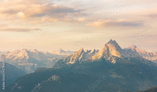 Watzmann, Panorama, Alpen, Sonnenaufgang, Imposant photo