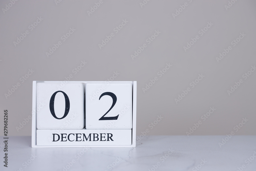 December Date Cube White Background December Date Cube White Background