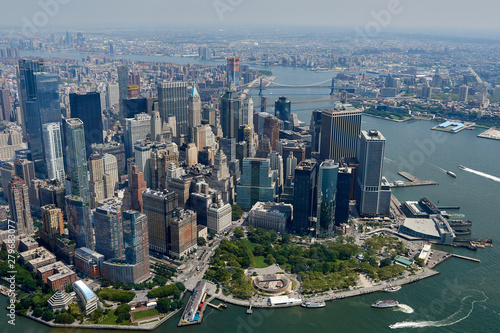 Aerial view of Manhattan, New York city © dennisjacobsen