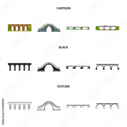Vector design of connection and design logo. Collection of connection and side vector icon for stock.