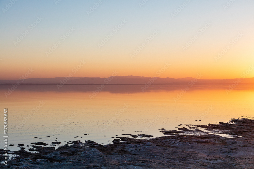 Sunset at the Salton Sea, California Sunset at the Salton Sea, California