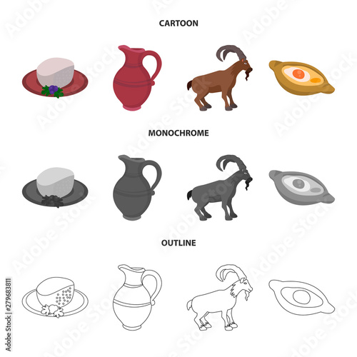 Vector illustration of culture and sightseeing icon. Collection of culture and originality stock vector illustration.