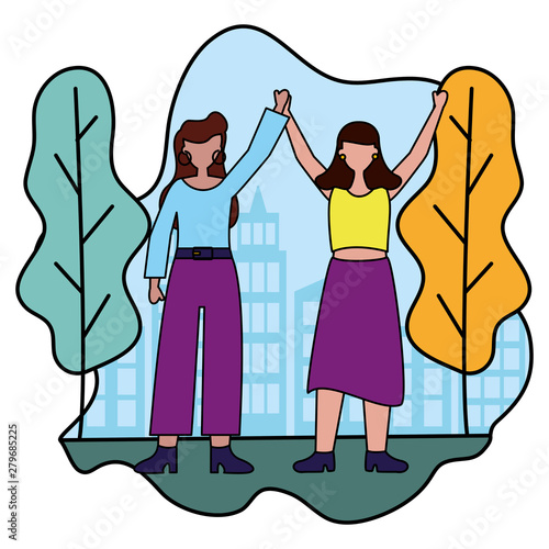 celebrating women in the city park