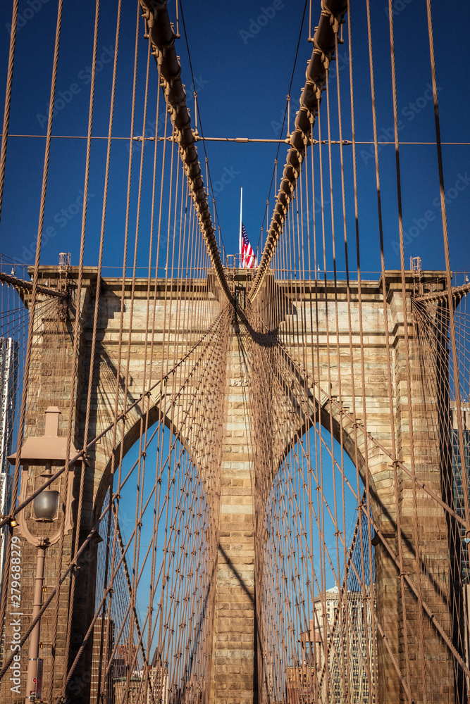 Fototapeta premium Brooklyn Bridge detail