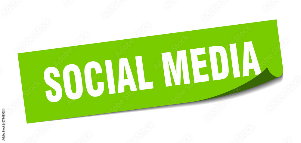 social media sticker. social media square isolated sign. social media social media sticker. social media square isolated sign. social media