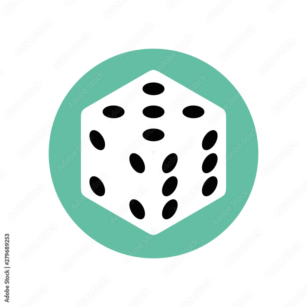 Fototapeta premium Isometric dice illustration