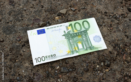 Euro close up. Euro currency background